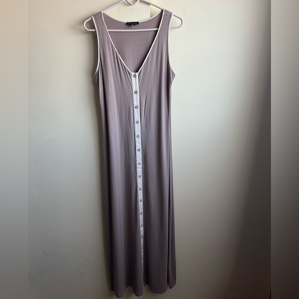 Willi Smith maxi button down dress